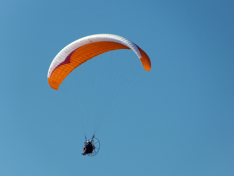 Paraglider over the Beach